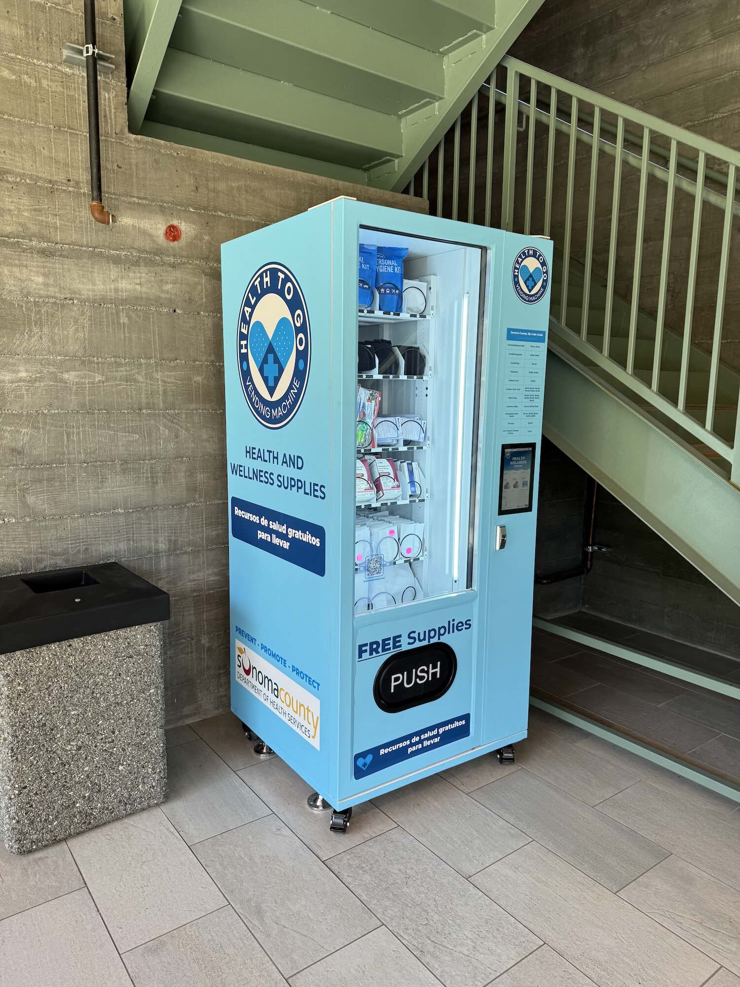 Installed vending machine — Sonoma, California